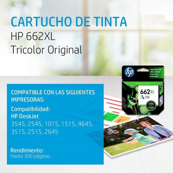 TINTA HP CZ106AL 662XL COLOR