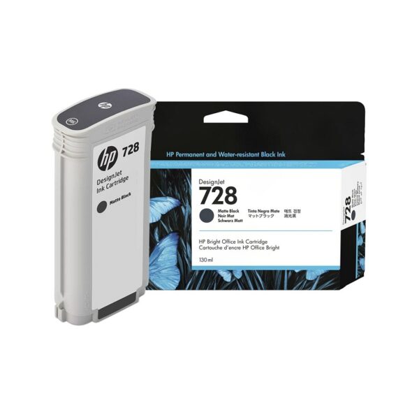 TINTA HP 728 3WX25A 130ML NEGRO MATTE