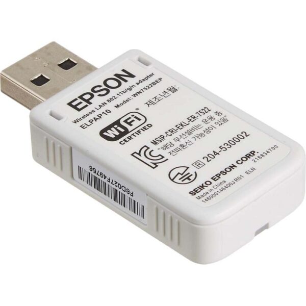 ADAPTADOR EPSON DONGLE WIFI ELPAP10 P/POWERLITE W05+ S41+ X05+ X41+