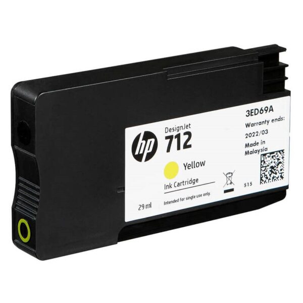 TINTA HP 3ED69A 712 AMARILLO 29ML T250