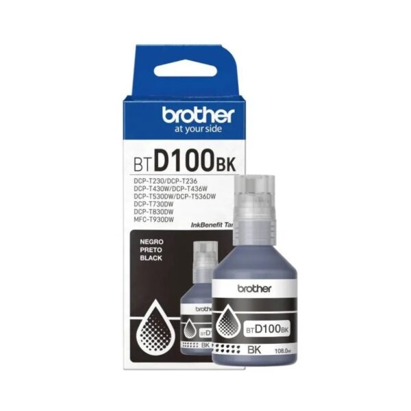 TINTA BROTHER BTD100BK NEGRO (T230/430/530/730/930)