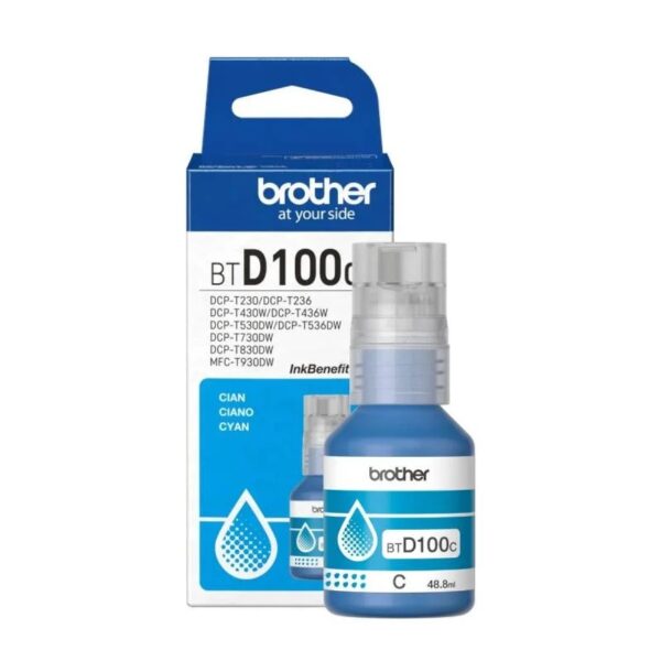 TINTA BROTHER BTD100C CYAN (T230/430/530/730/930)