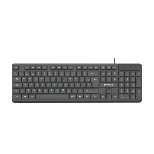 TECLADO FTX K87 NUM/ESP/NEGRO/USB