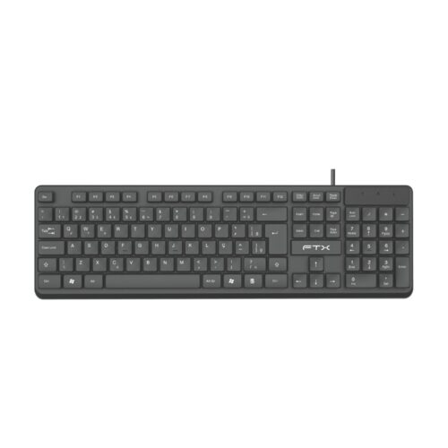 TECLADO FTX K87 NUM/POR/NEGRO/USB