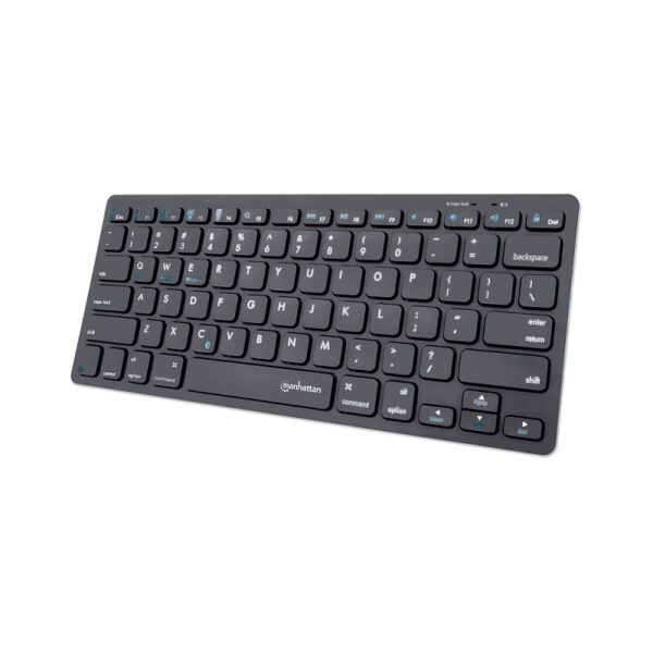 TECLADO MANHATTAN WIR/BT 179935 ULTRA SLIM ING/NEG