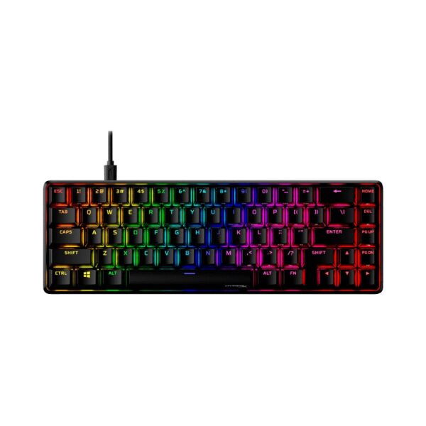 TECLADO USB GAMER HYPERX 4P5D6AA ABA ALLOY O. 65 MEC RED/ING/RGB/