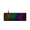 TECLADO USB GAMER HYPERX HKBO1S-AB-US/G ALLOY O. 60 MEC AQUA/ING/RGB NEG