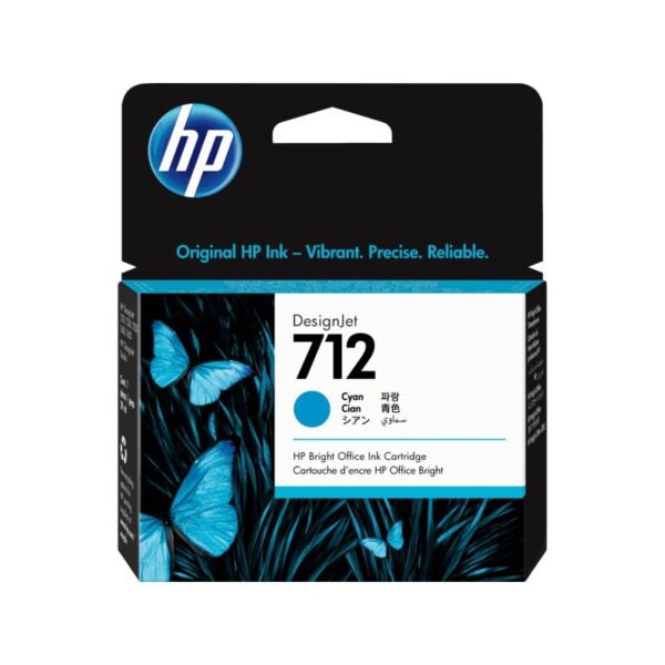 TINTA HP 712 CYAN 3ED67A 29ML