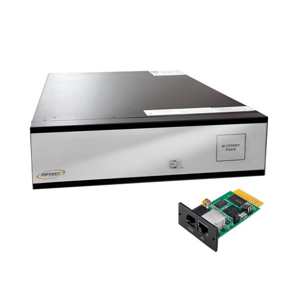 UPS 220V 10000VA 9000W INFOSEC E6 LCD RT ONLINE DOBLE CO+ PLACA SNMP