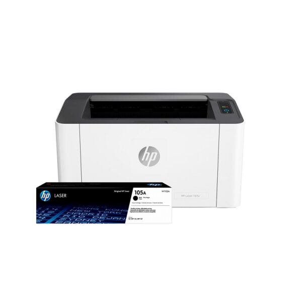 IMPRESORA HP LJ 107A IMP/USB 220V+TONER HP 105A NEGRO W1105