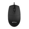 MOUSE FTX M39 1200DPI/3 BOT/USB/NEGRO