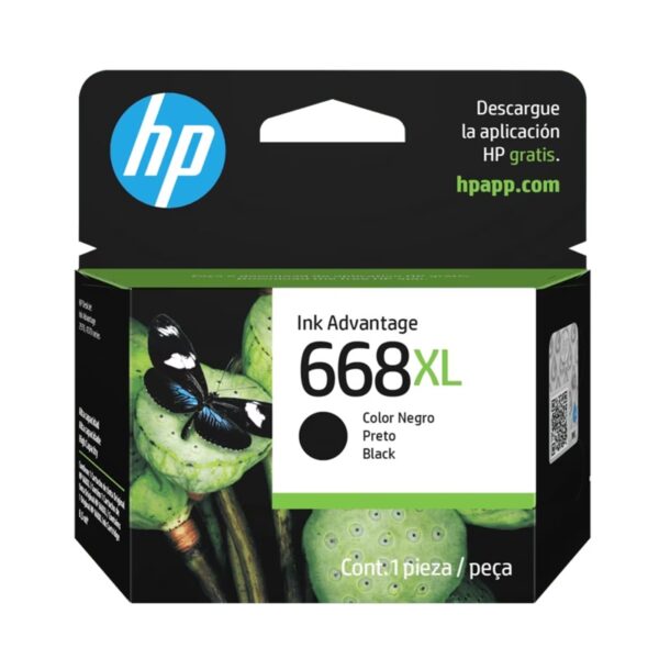 TINTA HP 668XL NEGRO 7FP39VL
