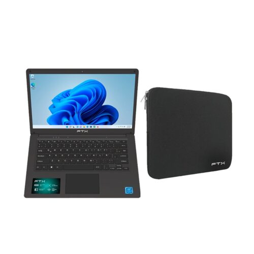 NOTEBOOK FTX N14-C2564ES CEL /4/256/W11H/14" HD/RJ45/NEGRO+FUNDA
