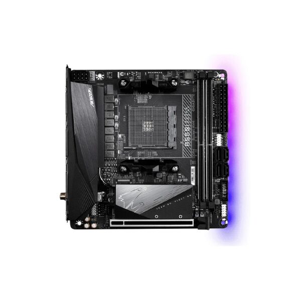 PLACA MADRE AORUS AM4 B550I PRO AX GIGABYTE S/R/2HDMI/DP/2M2/DDR4/WIFI/USB/MITX