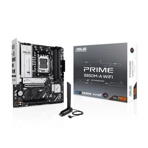 PLACA MADRE ASUS B850M-A WIFI PRIME DDR5 AM5/S/R/HDMI/DP/3M2/USB3.2/MATX