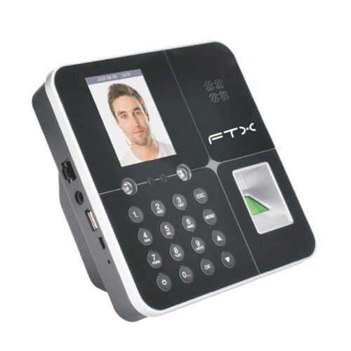 RELOJ/MARCADOR BIOMETRICO FTX FBM-01 RJ45/DE HUELLA/FACIAL/NEGRO