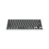 TECLADO MANHATTAN WIR/BT 180559 DUAL-MODE ULTRA SLIM ING NEG/PLAT