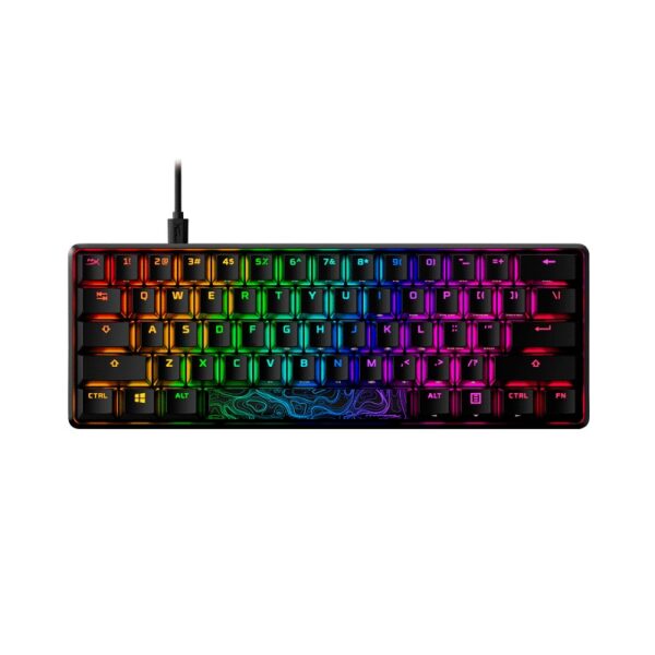 TECLADO USB GAMER HYPERX 4P5N4AA ABA ALLOY O. 60 MEC RED/ING/RGB NEG
