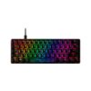 TECLADO USB GAMER HYPERX HKBO1S-AB-US/G ALLOY O. 60 MEC AQUA/ING/RGB NEG
