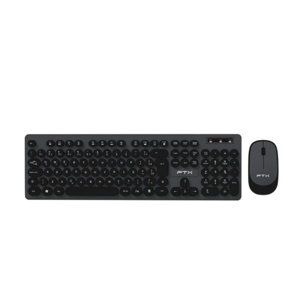 TECLADO+MOUSE FTX KM400 NUM/POR/WIR/POP/NEGRO-GRIS