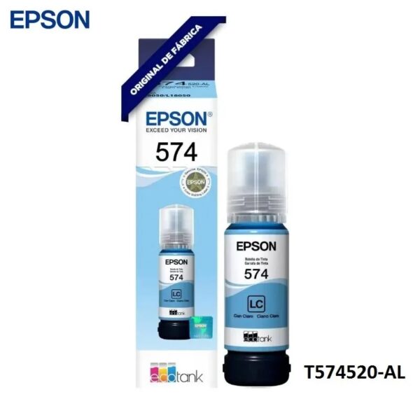 TINTA EPSON T574 520 LIGHT CIANO L8050 T574520-AL 70ML