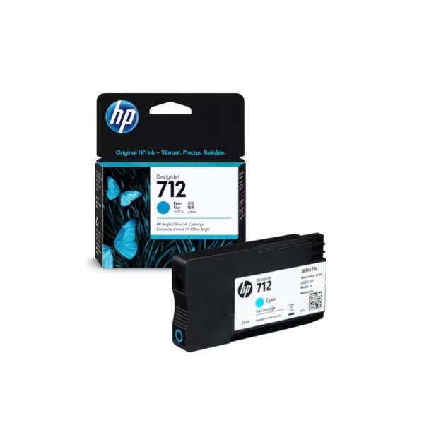 TINTA HP 712 CYAN 3ED67A 29ML
