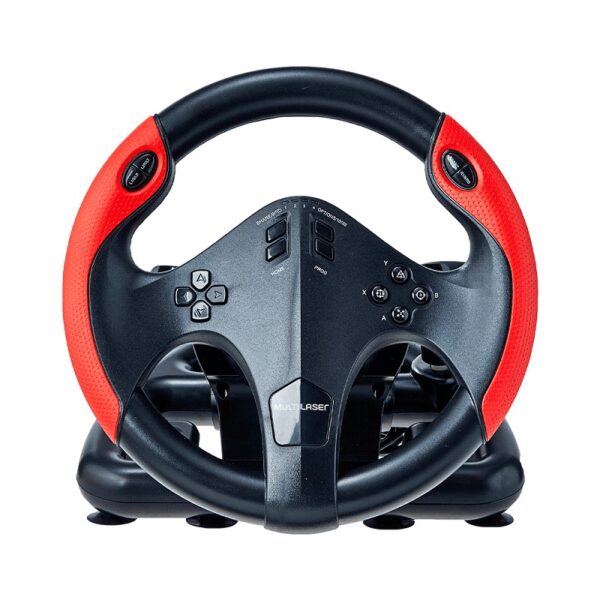 VOLANTE Y PEDAL GAMER PC/PS3/PS4/XBOX JS087 MULTILASER