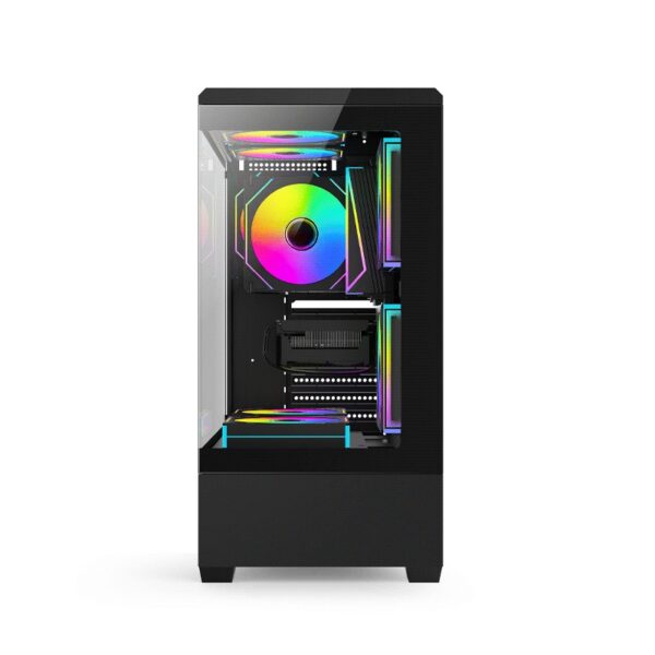GABINETE GAMER FTX PCC-G9BK EATX/ATX/MATX/ITX NEGRO