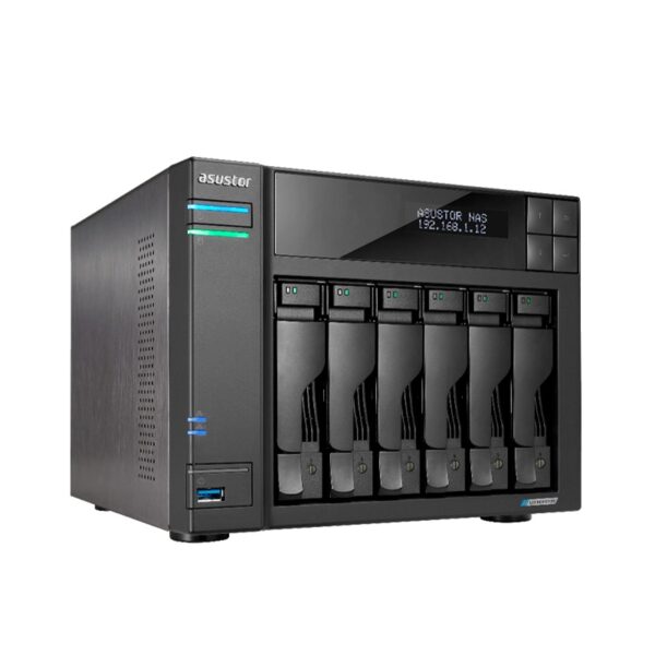 NAS ASUSTOR AS6706T V2 QC 2.0/6BAY/8G/4 M.2/2-GBLAN/HDMI/2USB3.2