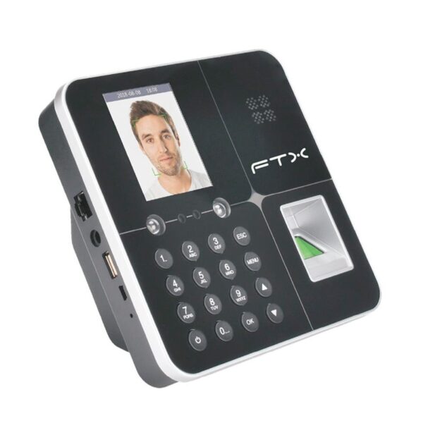 RELOJ/MARCADOR BIOMETRICO FTX FBM-01 RJ45/DE HUELLA/FACIAL/NEGRO