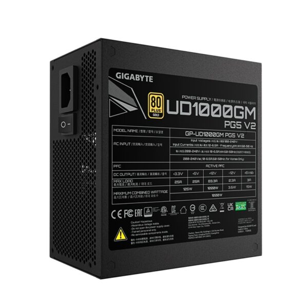 FUENTE GIGABYTE GP-UD1000GM PG5 V2 1000W 80PLUS GOLD FULL MODULAR