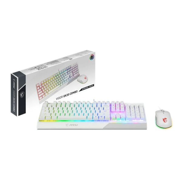 MSI VIGOR COMBO GK30 TECLADO/MOUSE/GAMER/ENG/BLANCO