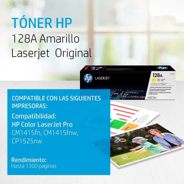 TONER HP CE322A (128A) AMARILLO