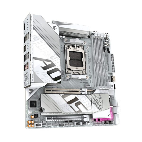 PLACA MADRE B850M AORUS ELITE WIFI6E ICE DDR5 AM5/S/R/DP/2M2/USB/MATX